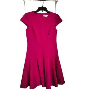 Eliza J Dress fully lined - Dar Fuchsia Pink - Size 6